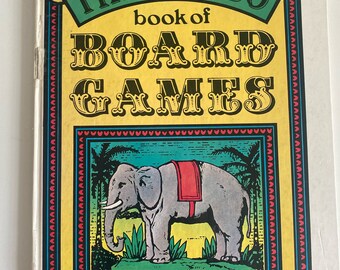 Vintage JUMBO book of Board Games. Kestrel books. RARE.