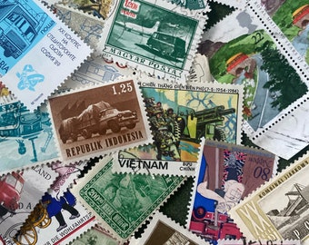 Commercial Vehicles  Worldwid used  mixed Postage Stamps. , Collect, Junk, pack 20