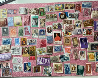 RELIGION  Bumper pack 80 used postage stamps. Craft. Collect