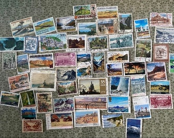 Landscape/Scenery Bumper pack 50 used postage stamps. Craft. Collect. All different