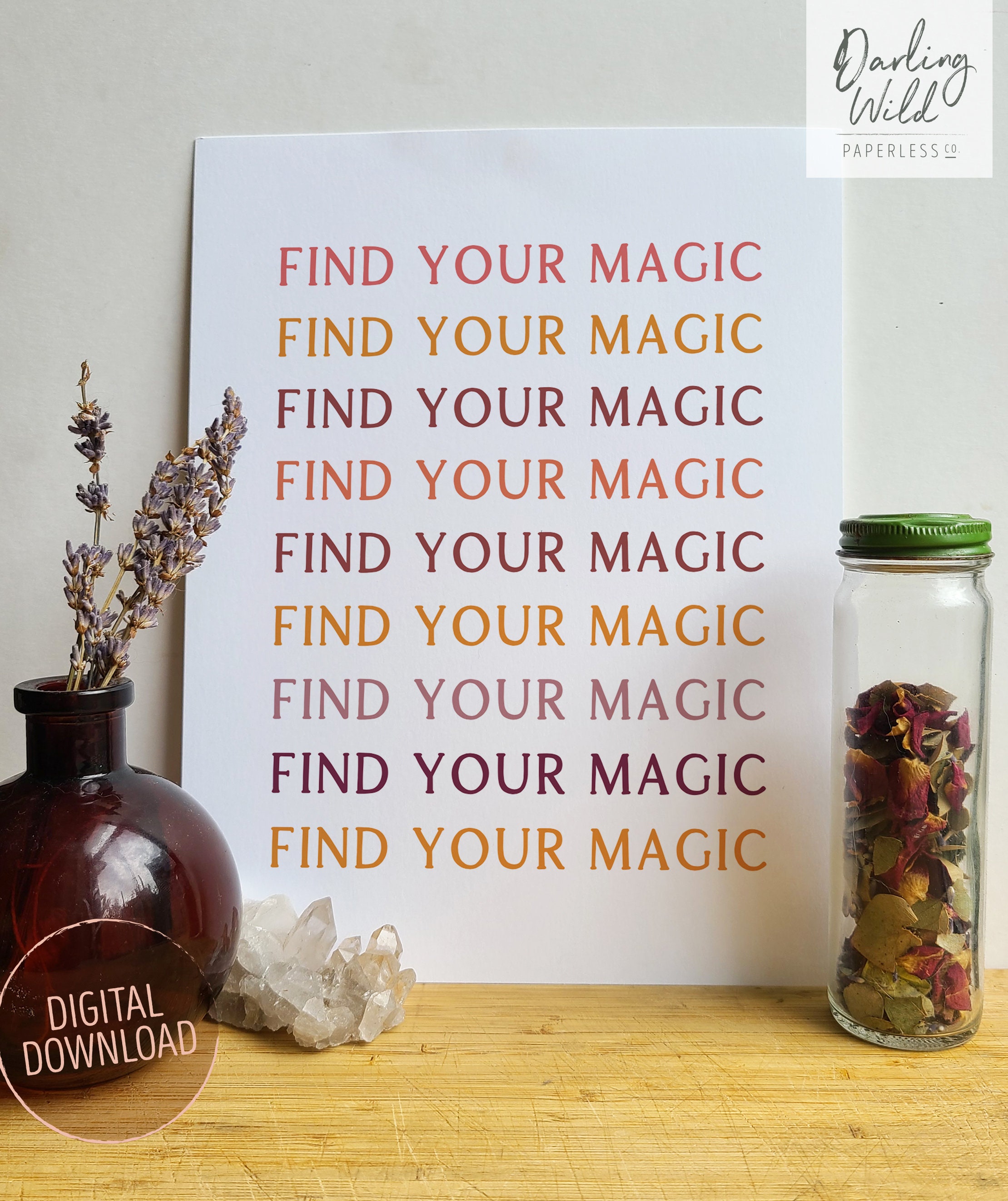 Find Your Magic 8x10 Digital Download Etsy UK