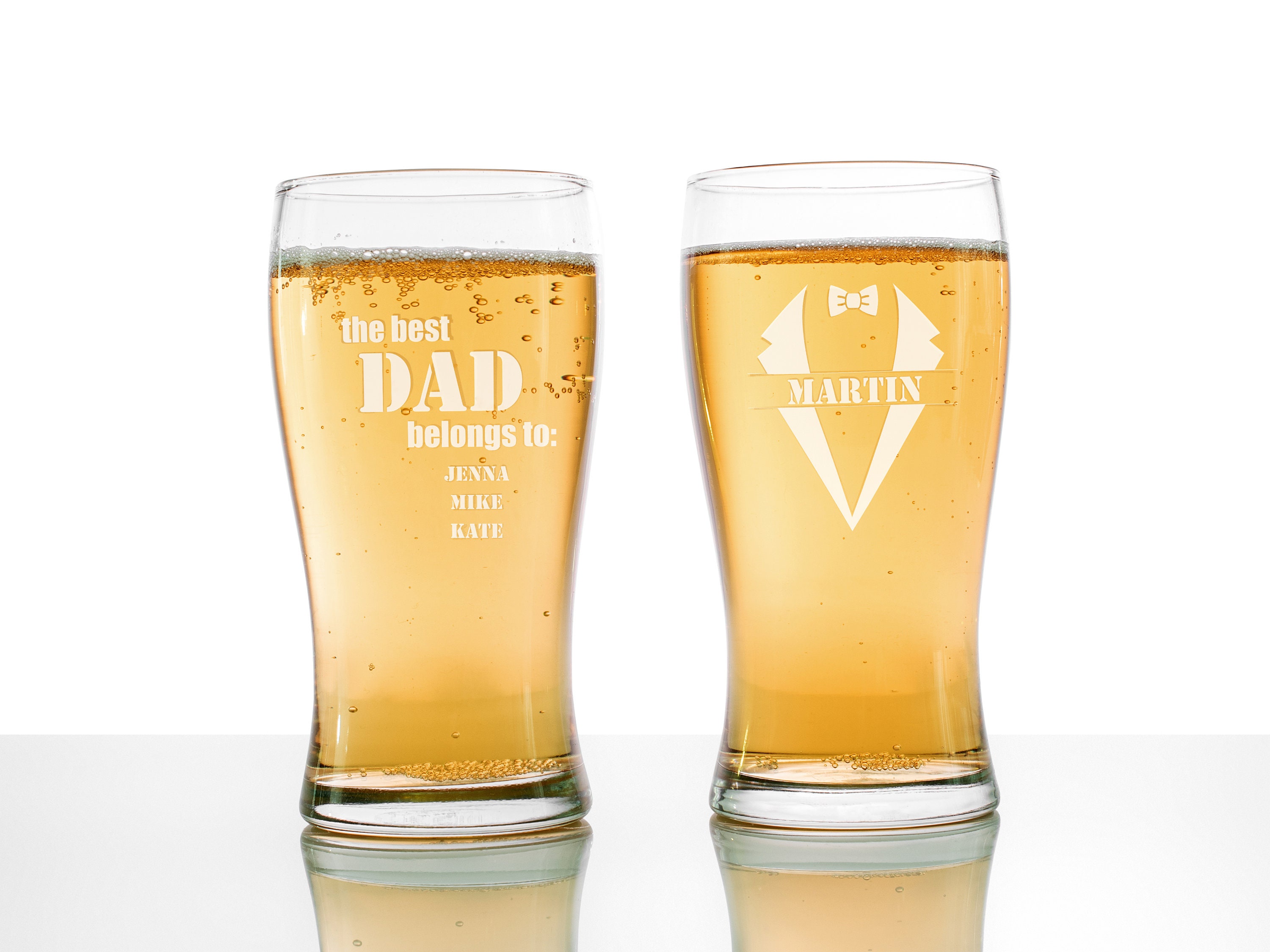 Personalized beer glass set Personalized groomsmen beer Etsy