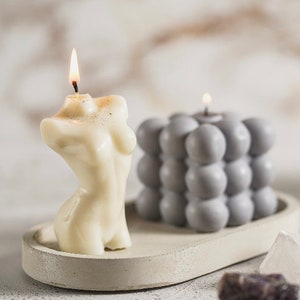 Gift Set: One Body Candle & One Large Bubble Candle