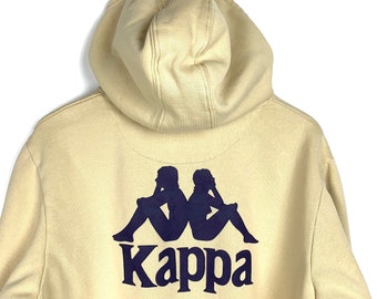 cream kappa hoodie