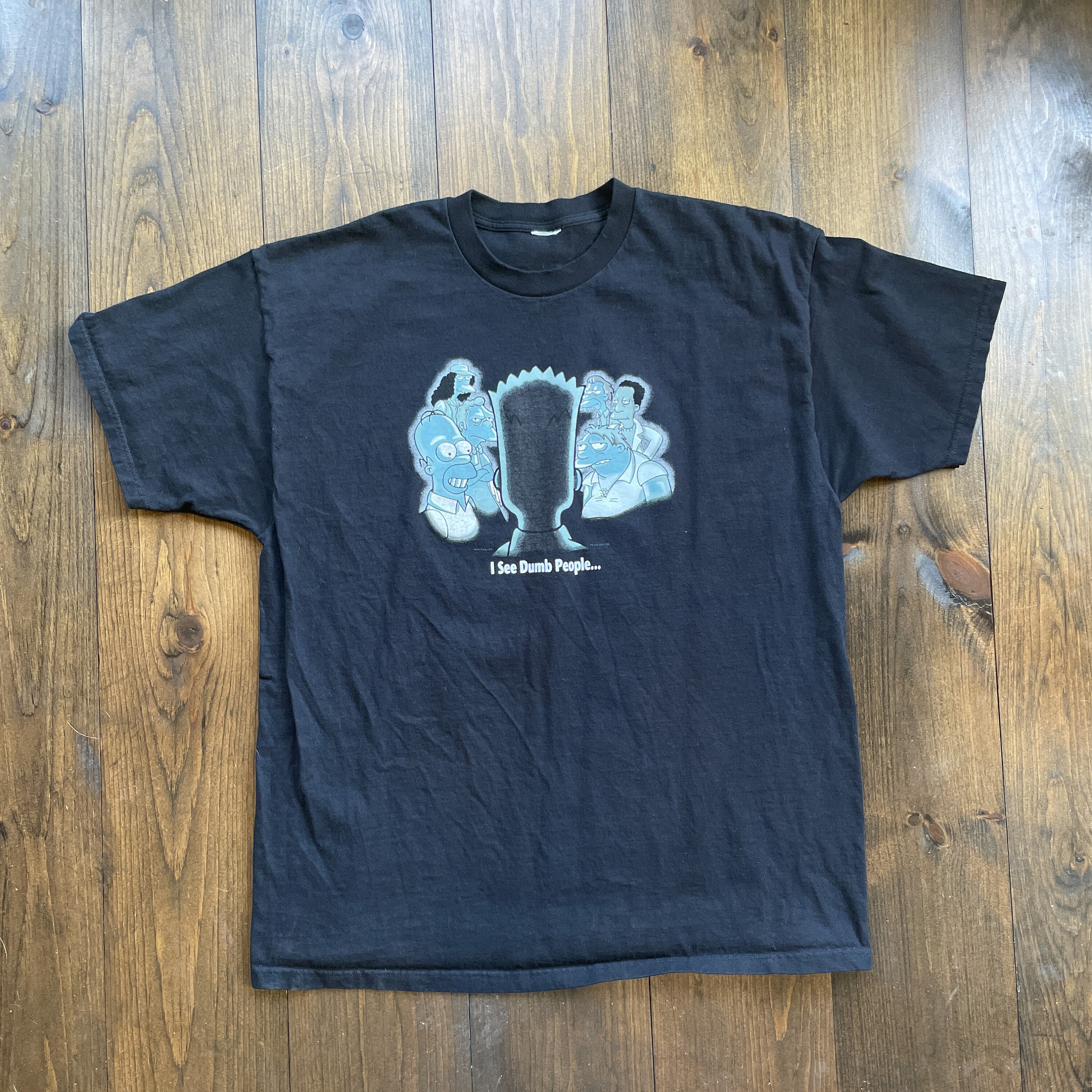 Vintage The Simpsons Bart I See Dumb People Parady Funny Joke 