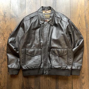 Vintage 1980s Type A2 United States Air Force Genuine Leather