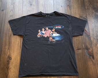 Vintage 1998 NSYNC Boy Band Tour Graphic-tröja / se mått för storlekar