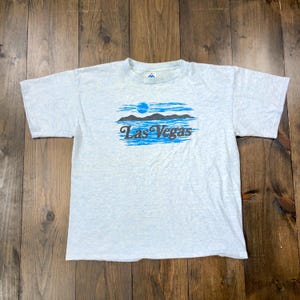 Vintage 1990s Las Vegas Souvenir Souvenir Single Stitch Graphic Shirt / made in USA / Größe Large