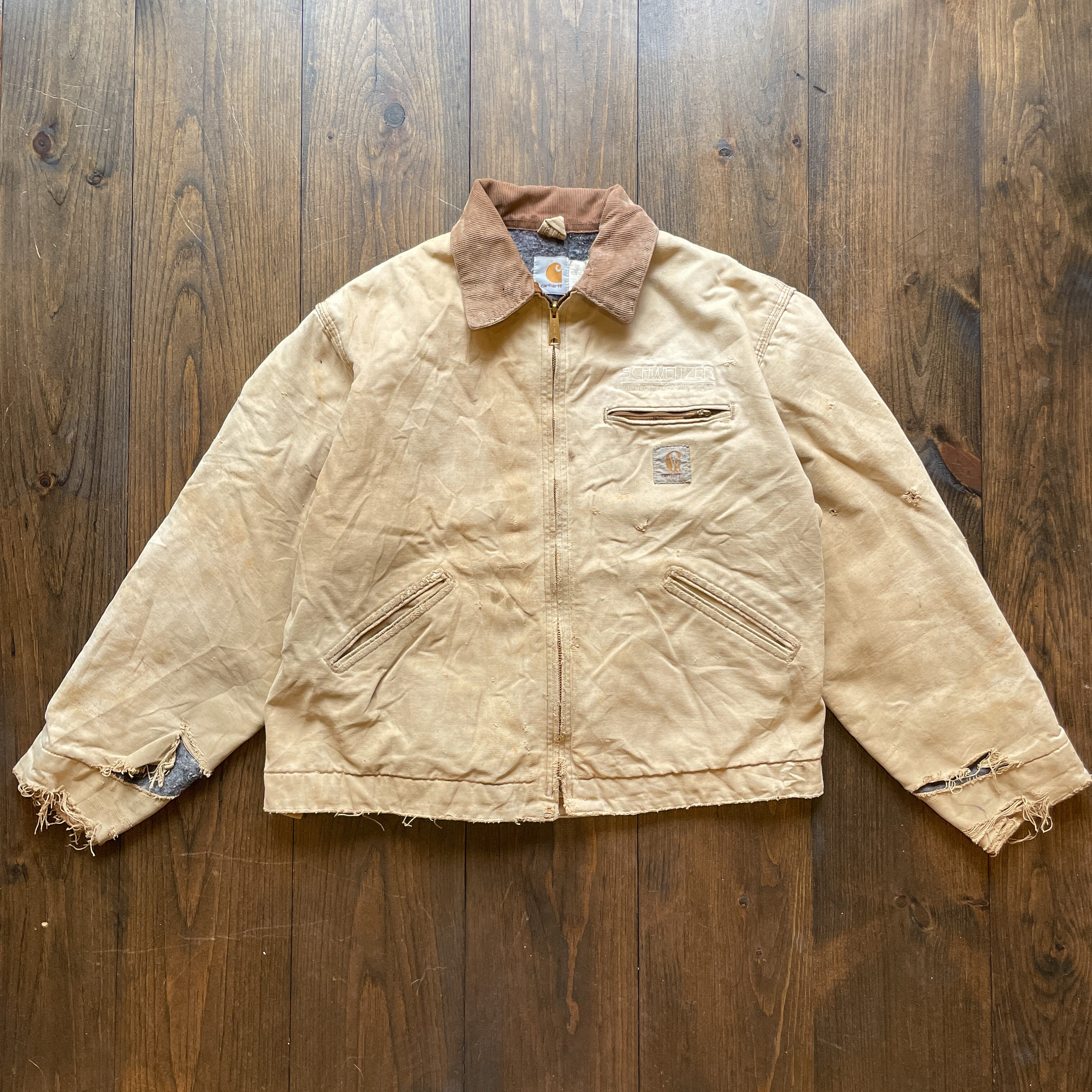 Vintage 1995 Carhartt 6QLJ Detroit Canvas Workwear Insuated Vintage 1995 Carhartt 6QLJ Detroit Canvas Workwear Insuated