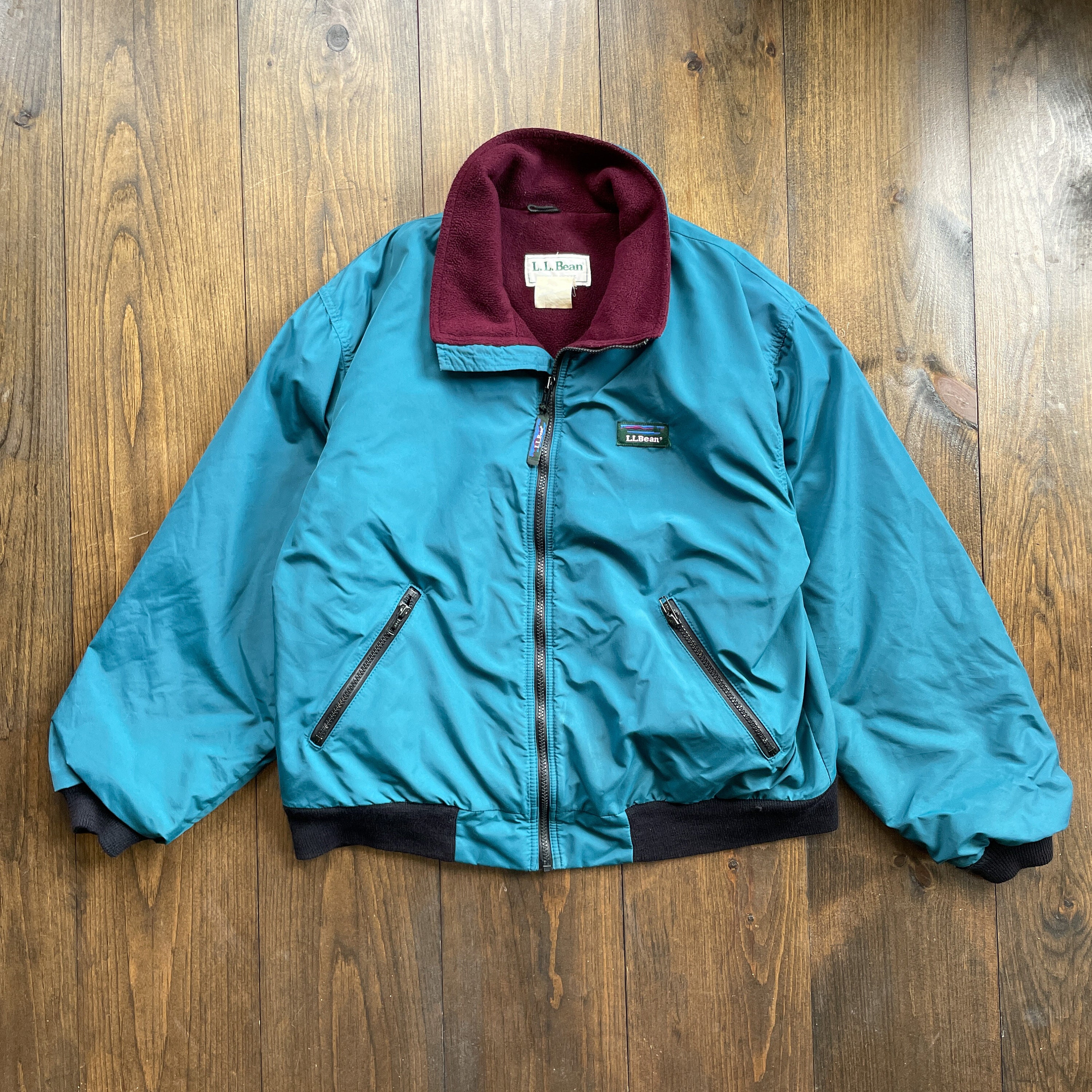 l.l.bean warm up jacket 90s