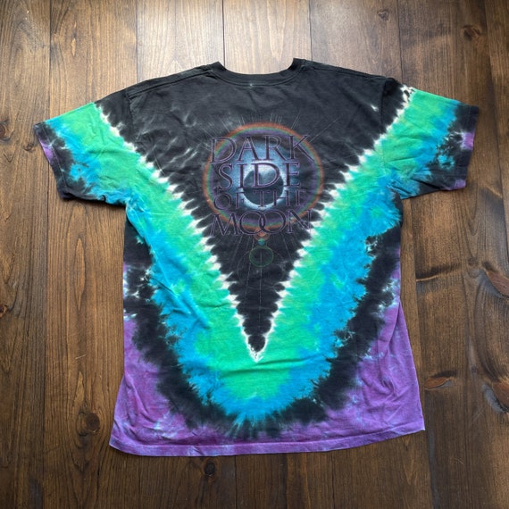 Vintage Pink Floyd Liquid Blue Tie Dye Dark Side … - image 2