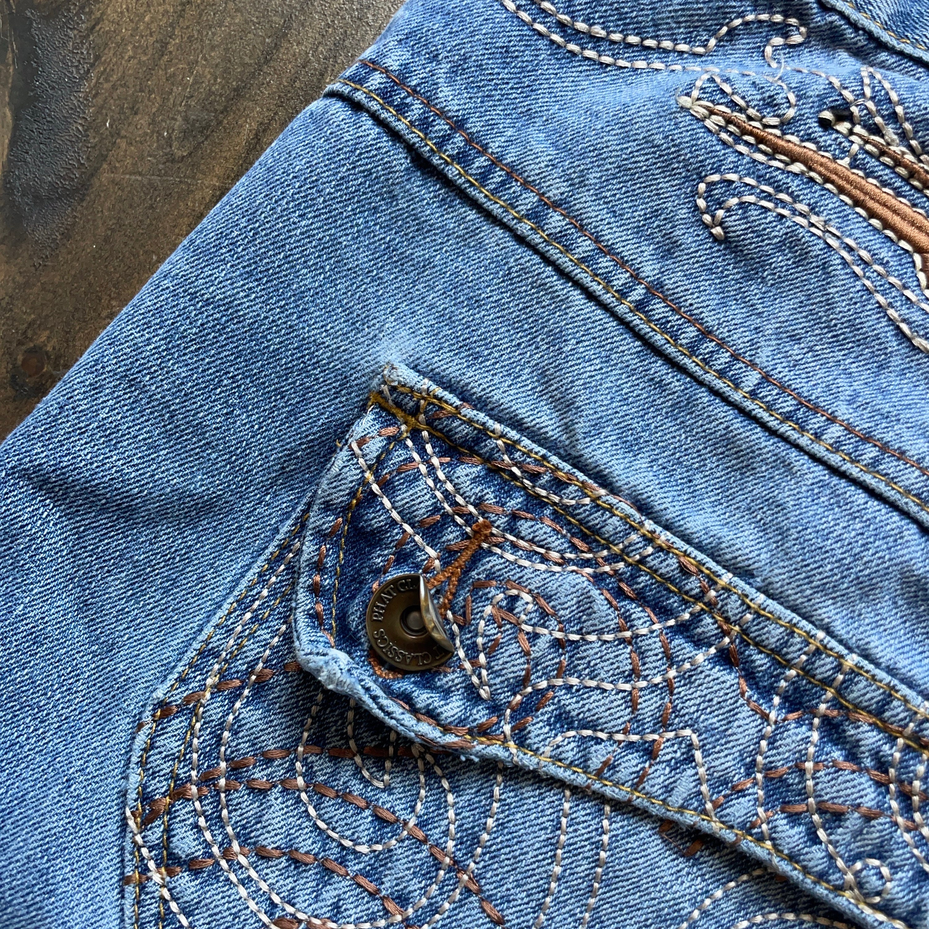 Pantaloncini Jeans Cargo Phat Farm Taglia 32 – Hip Hop Anni 90 Y2K, Nuovi Con Etichette, Fondo Di Magazzino