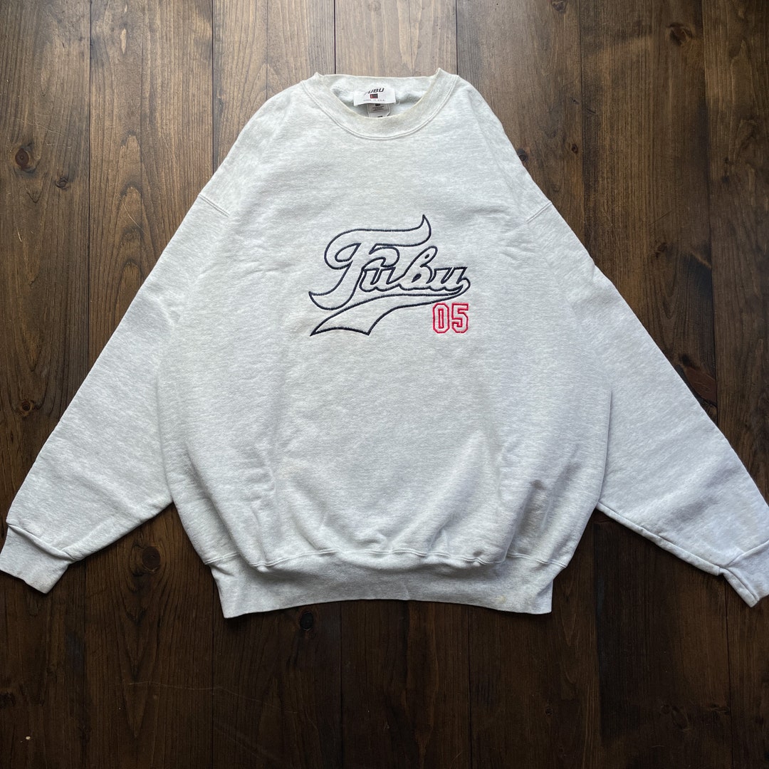 Vintage 1990s FUBU Streetwear Clothing Thick Heavyweight Crewneck
