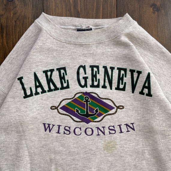 Vintage 1990s Lake Geneva Wisconsin Jansport Crew… - image 2