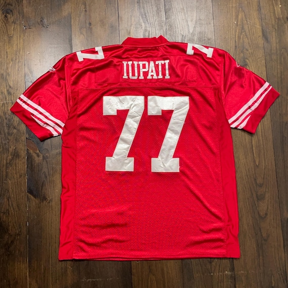 Vintage San Francisco 49ers Mike Iupati #77 NFL American Football