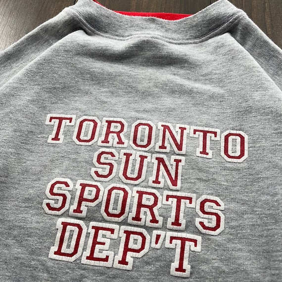 Vintage 1990s Toronto Sun Sports Department Crewn… - image 2