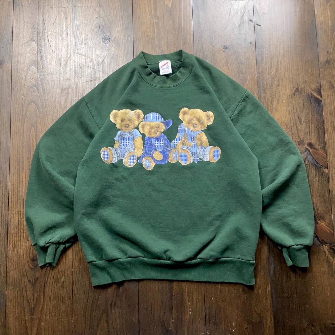 Vintage Teddy Bears Cropped Sweatshirt