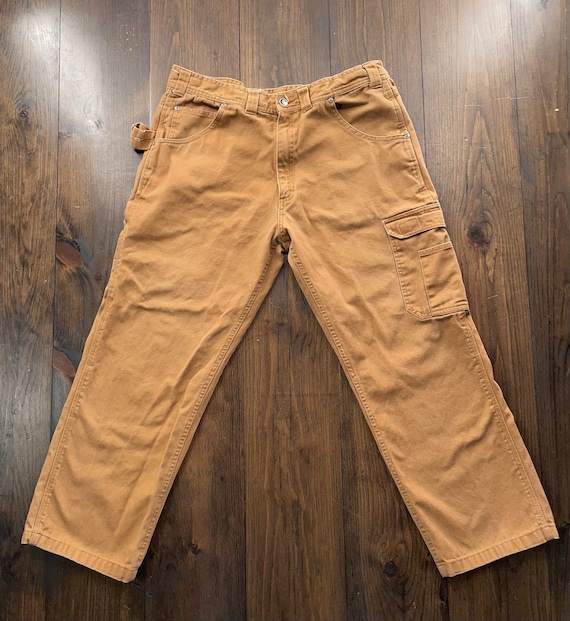 Vintage 1990s Dickies Carpenter Workwear Cargo Pockets Pants