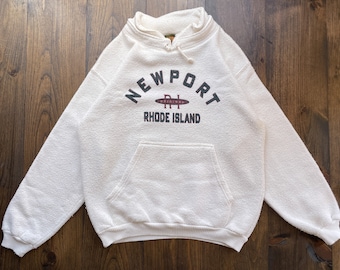 Vintage 1990s Newport Rhode Island Front Pocket Sweatshirt / made in USA