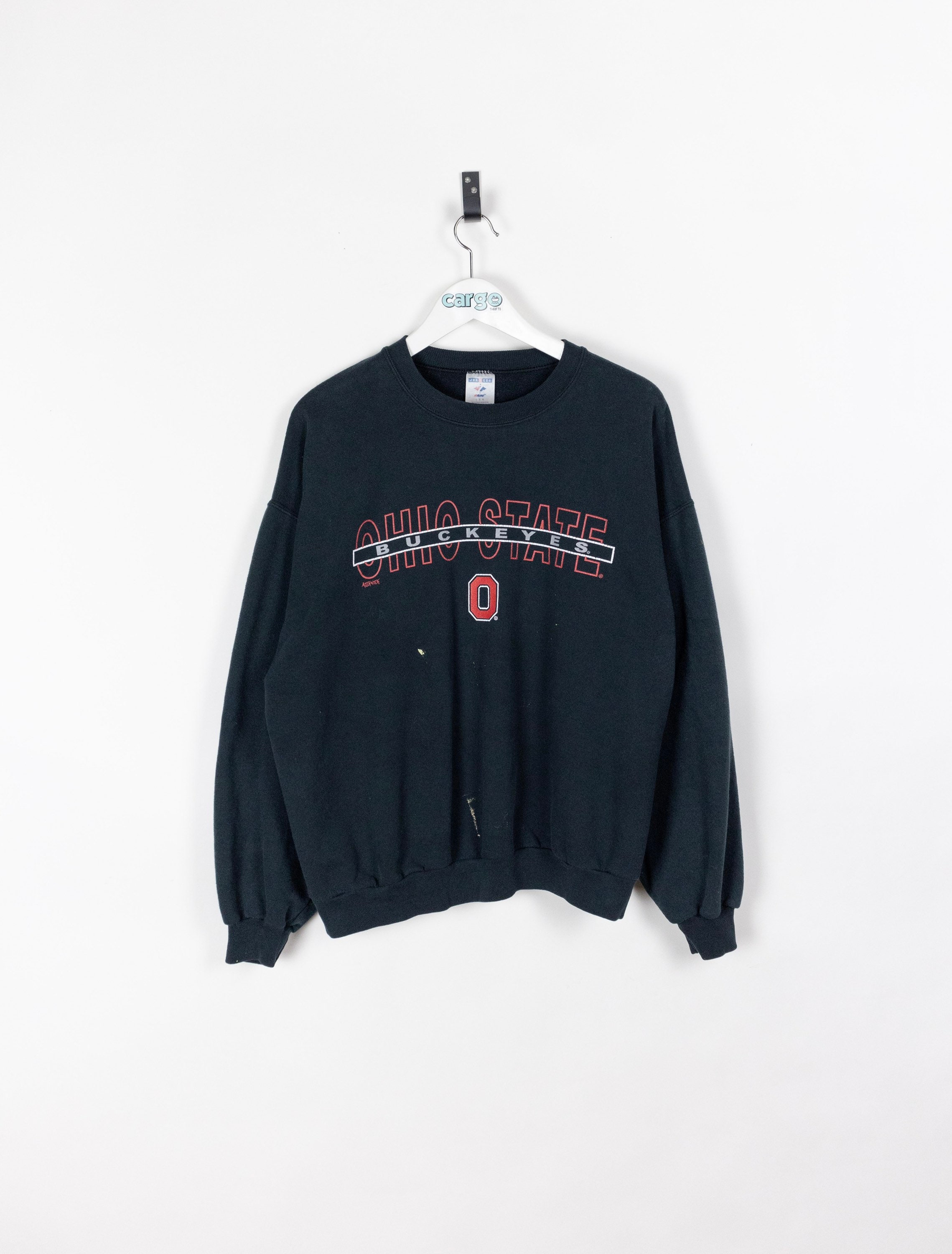 Distressed Embroidered Crewneck - Etsy
