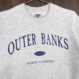 Vintage 1990-tals Outer Banks North Carolina Beach Souvenir Crewneck-tröja / storlek Large (se mått) bild 2