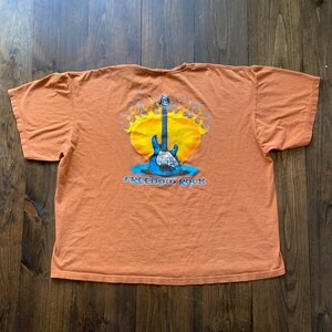 Vintage Freedom Rock Guitars Flames Rock and Roll Music Graphic Shirt / see measurements for sizing