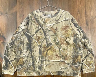 ヴィンテージ RealTree カモフラージュ柄 クルーネック スウェットシャツ / サイズ 2XL (寸法をご確認ください)