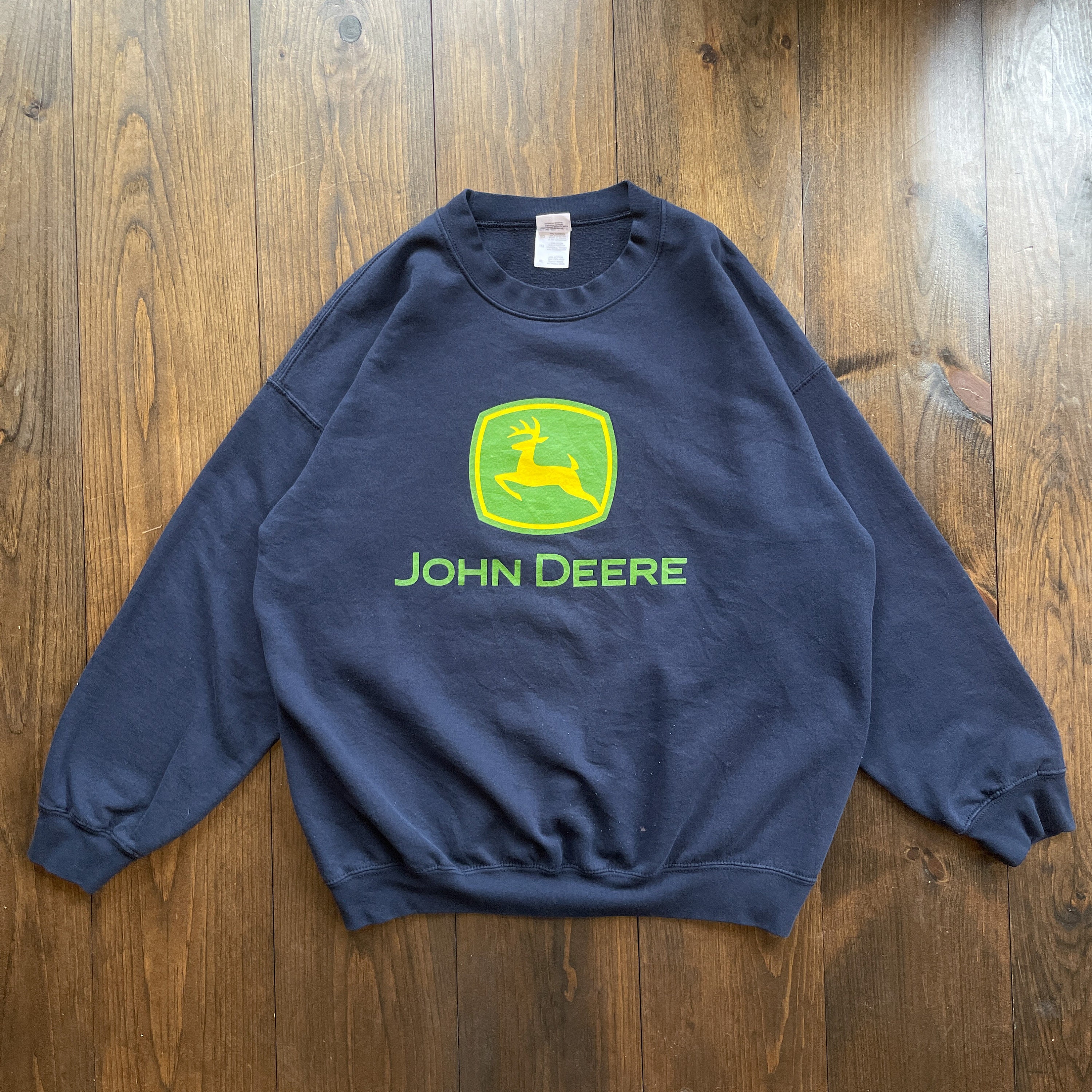 Vintage 1990s John Deere Tractor Farming Crewneck Sweatshirt