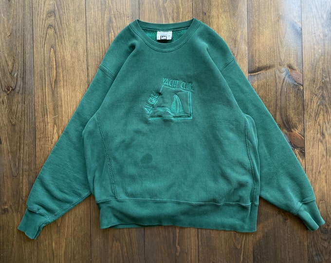 Vintage 1990s Au Gres Yacht Club Boat Lake LEE Crewneck Sweatshirt