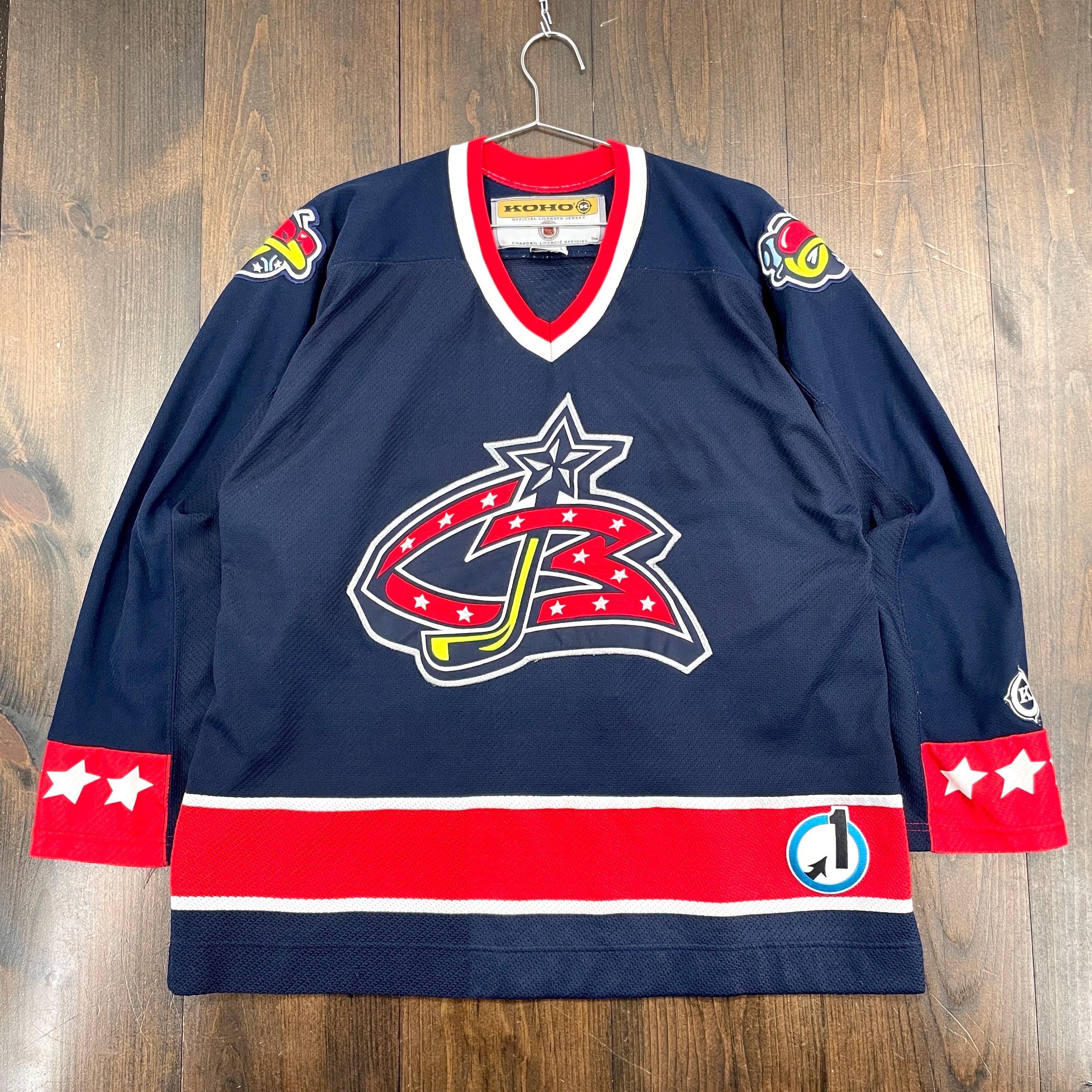 Vintage 1990s Columbus Blue Jackets Stinger Koho NHL Hockey Sewn