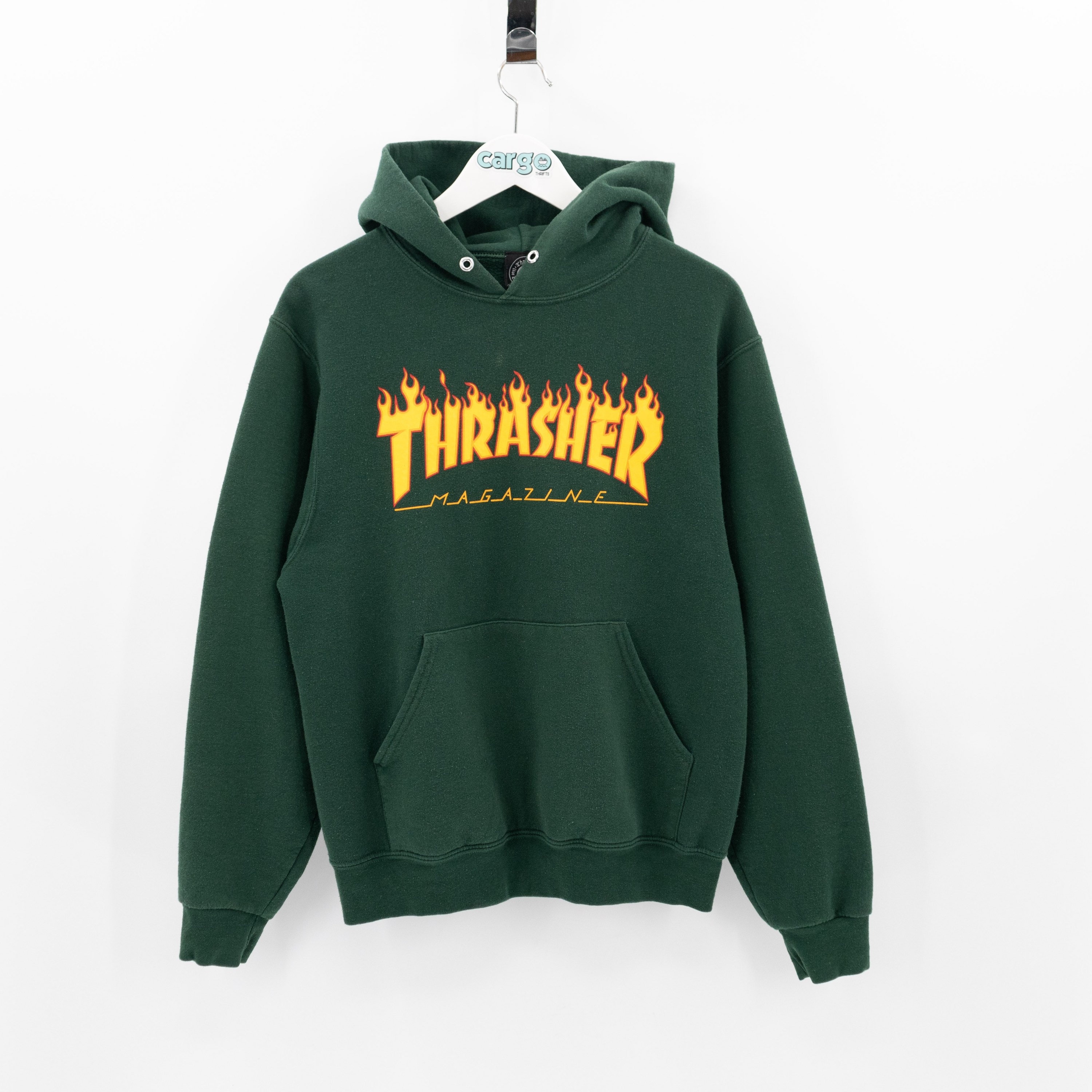 Forest green thrasher hoodie sale