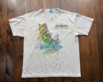 Vintage bass fishing shirt 