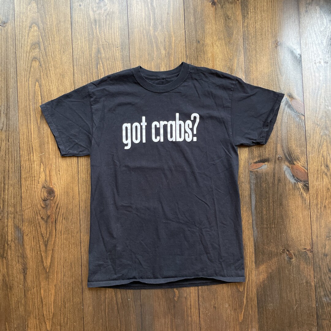 Vintage 1990s Got Crabs Funny Joke Crab Shack Promotional Graphic Shirt