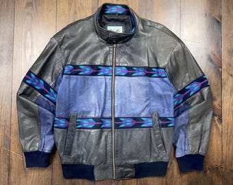 Vintage 1990's Schott 526W Leather Tassel Fringe Dur O Jac Bomber