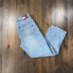 Vintage 1990s Tommy Hilfiger Denim Jeans Pants / 36x30 / see description measurements