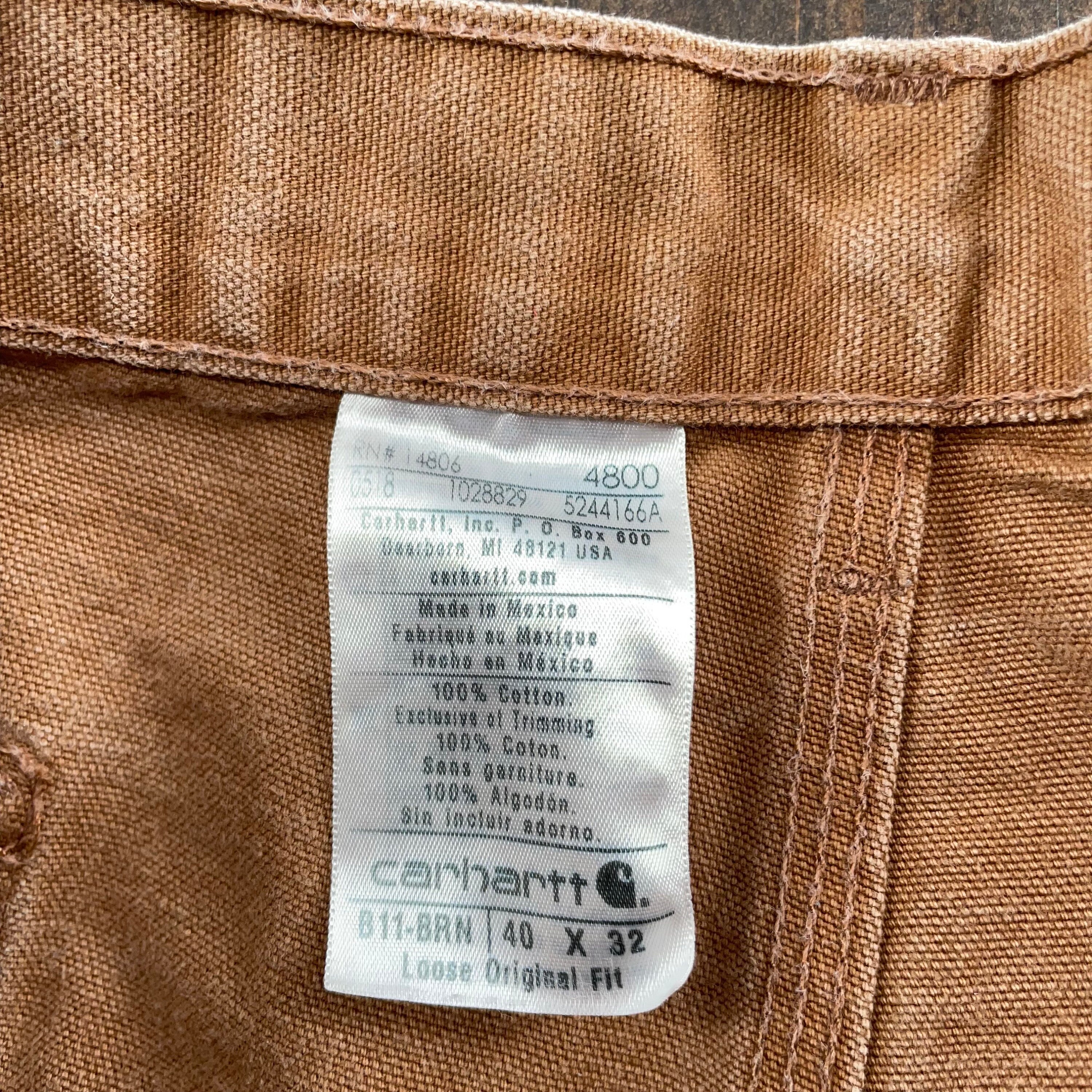 Vintage 1990s Carhartt Workwear Carpenter Pockets Canvas Loose