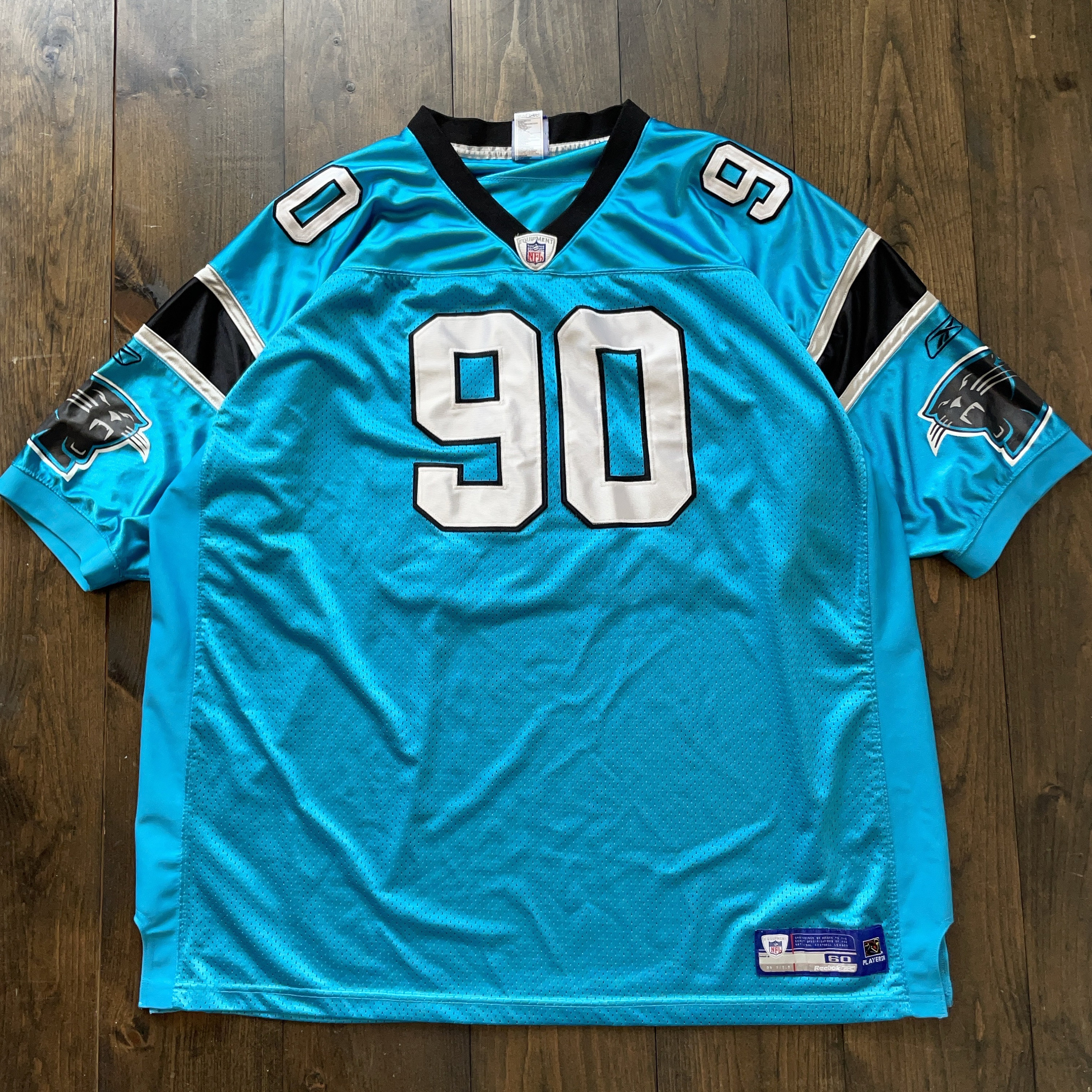 2002 large carolina Panthers jersey,julius peppers je