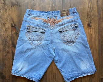 Vintage 90's/y2k JNCO Jeans Cream, Cargo Shorts (W30) - Etsy