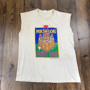 Vintage 1991 Michelob Beer Double Sided Single Stitch Graphic Shirt / made in USA / size XL
