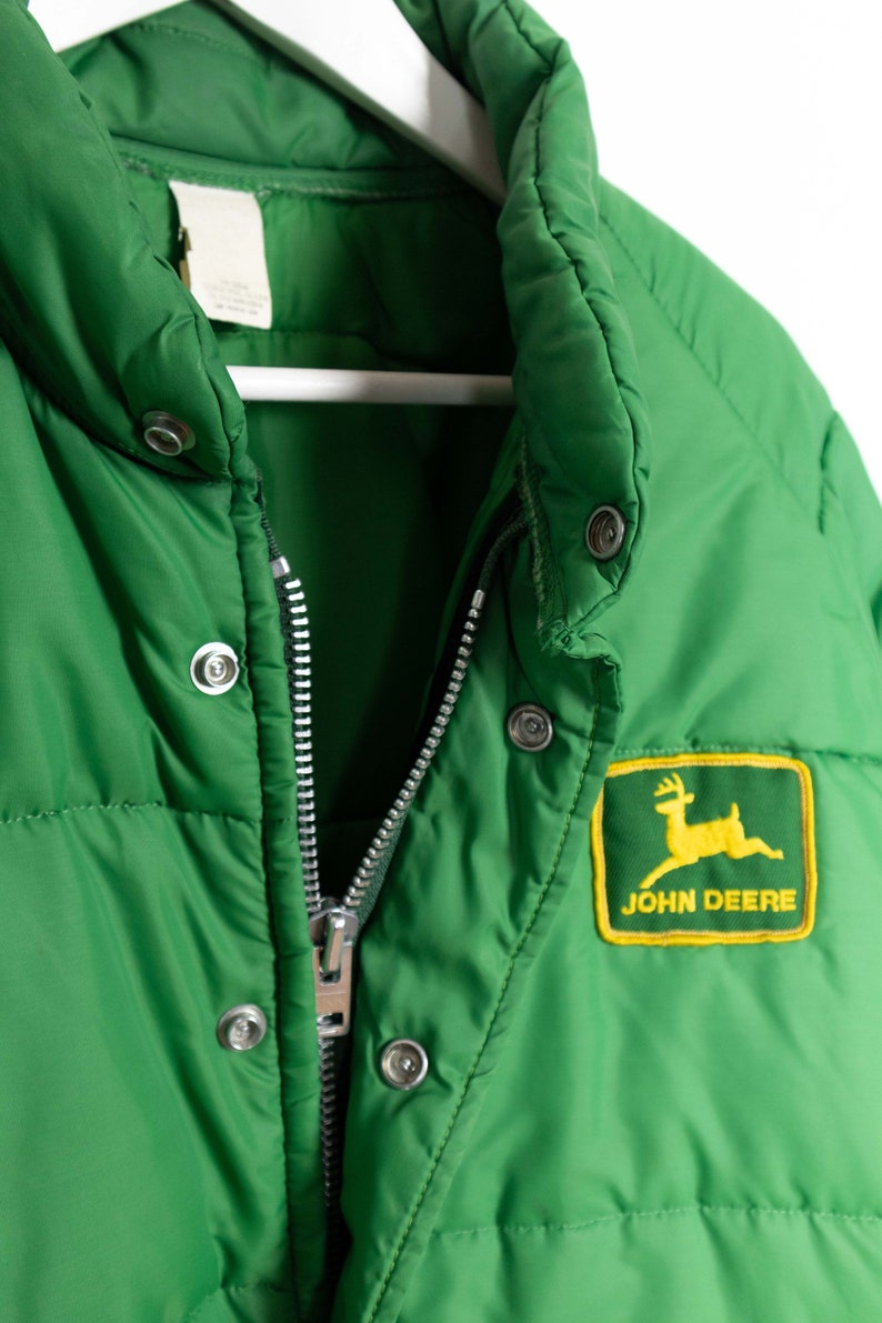 Vintage 1980s1990s John Deere Puffer Parka Trench Jacket / Etsy