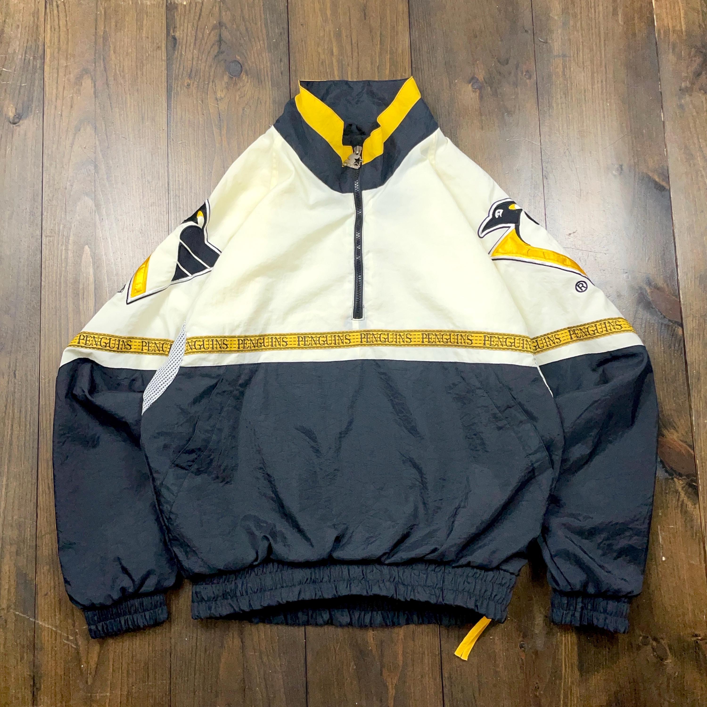 PRO PLAYER Pittsburgh Penguins ジャケット XL Pittsburgh Penguins Jacket XL Pro Player Black Vintage Full
