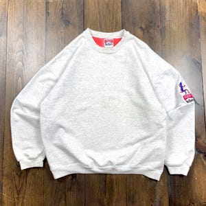 Vintage 1990s Marlboro Cigarettes Lizard Logo Embroidered Crewneck