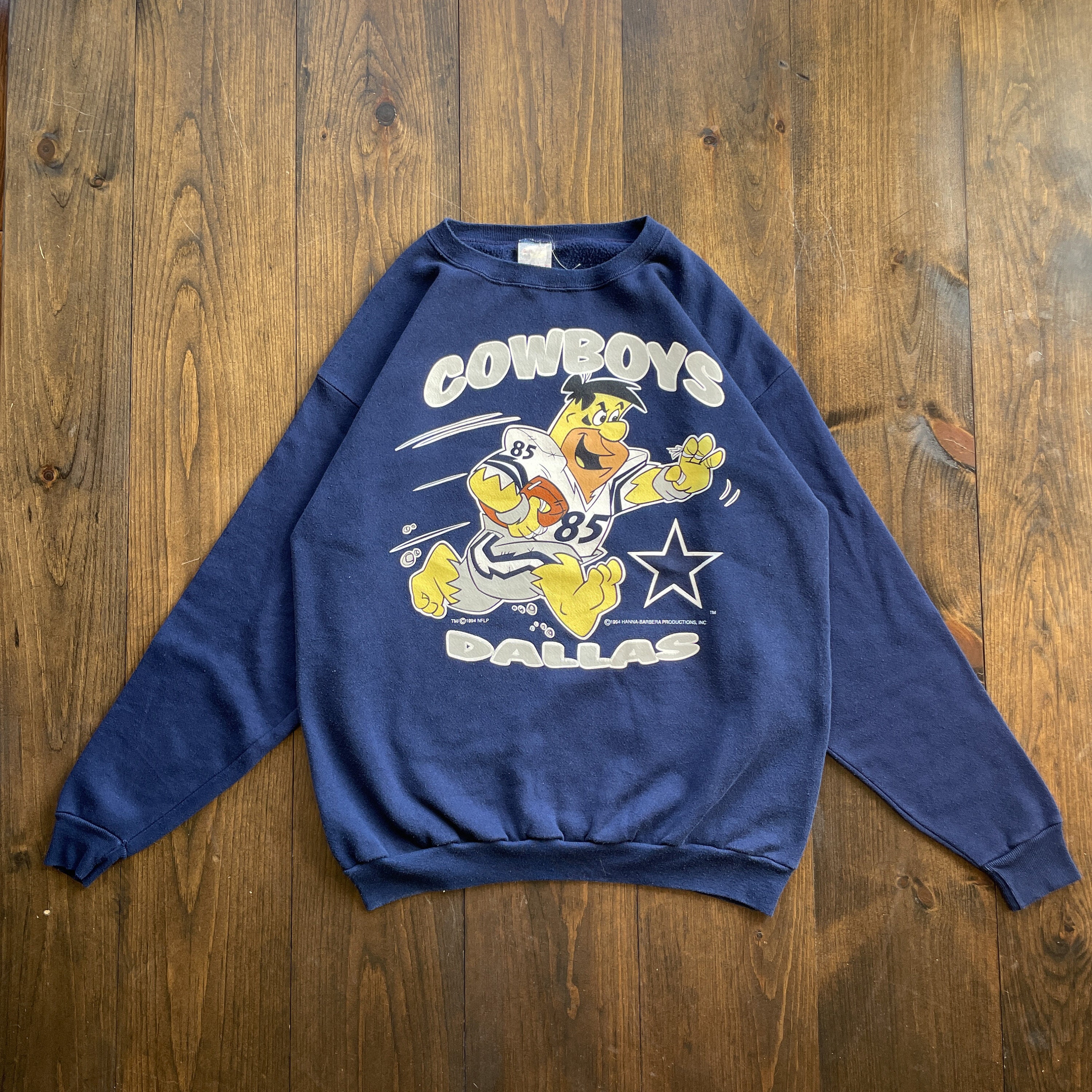 Vintage 1994 Dallas Cowboys Fred Flintstones Cartoon NFL American Football Crewneck  Sweatshirt / Made in USA / Size XL -  Canada