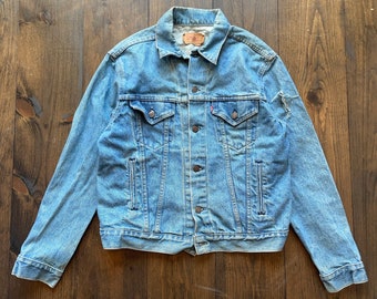 Vintage 1990's Levi's Type 3 III Jeans Button Denim Jacket / Made