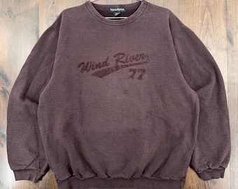 Vintage 1990s Wind River Crewneck Sweatshirt / size Large (fits oversized, see measurements)