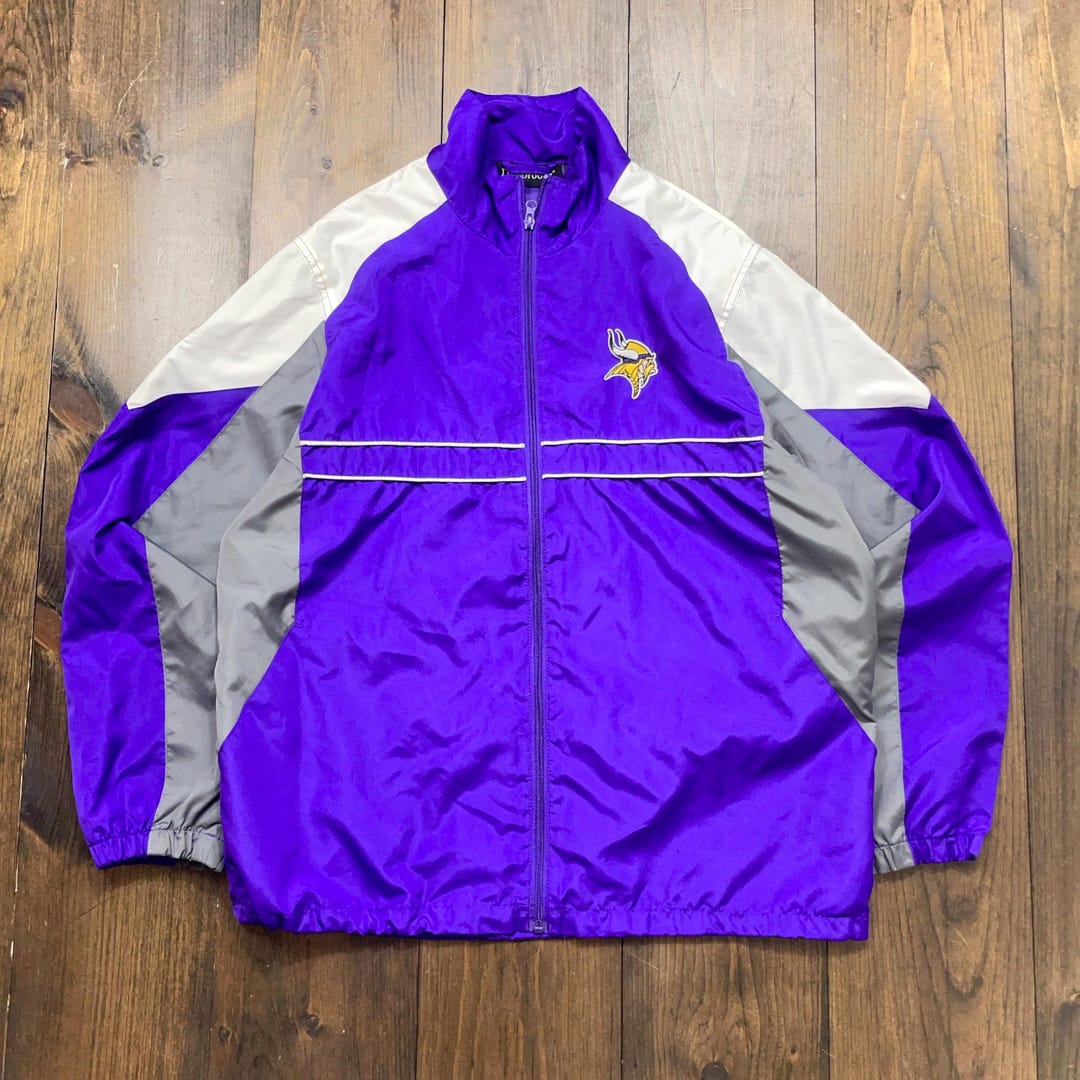 90s ミネソタ・バイキングス ウォームアップジャケット L 90s ミネソタ・バイキングス ウォームアップジャケット L - メルカリ