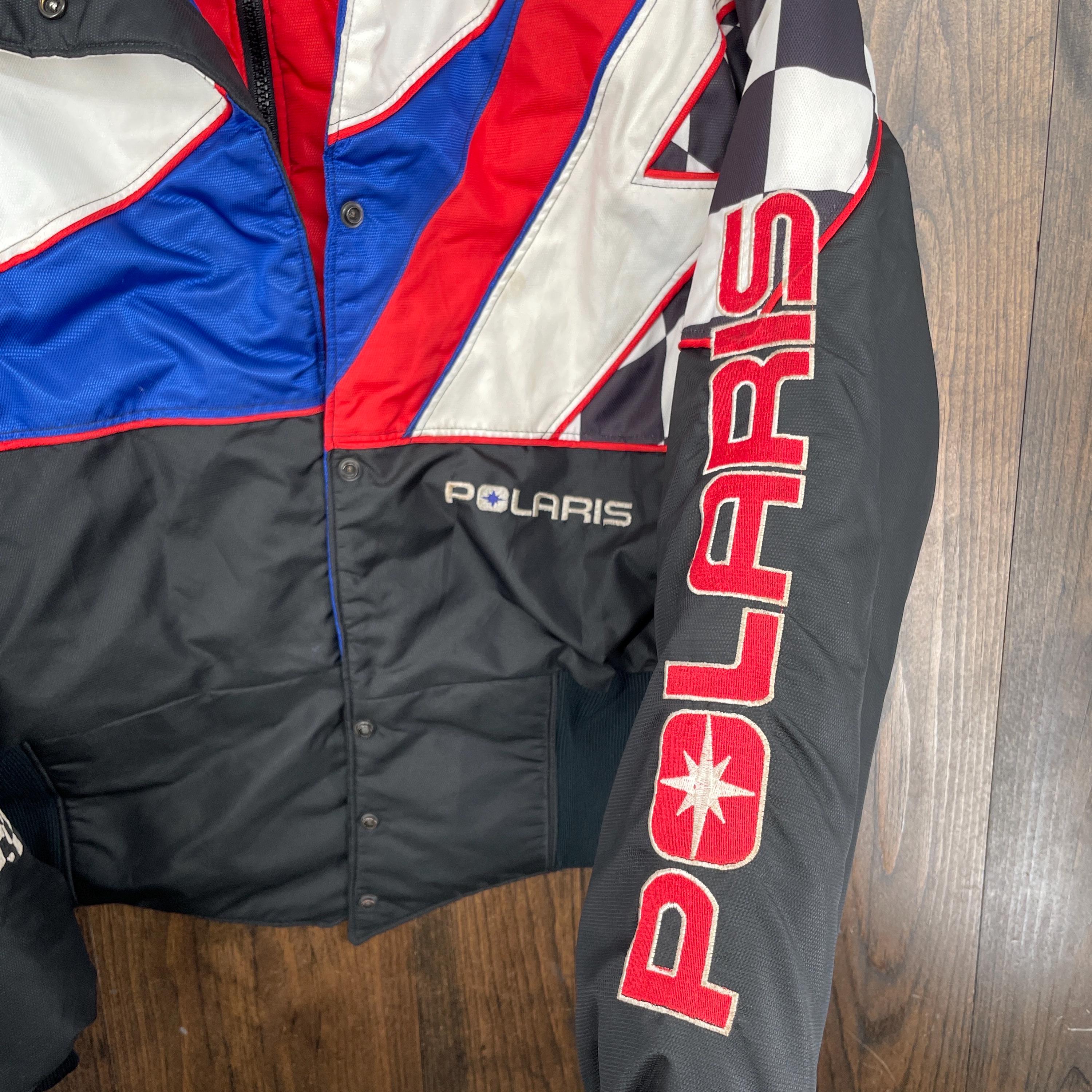 Vintage 1990s Polaris Indy Racing Snowmobile Insulated Bomber 