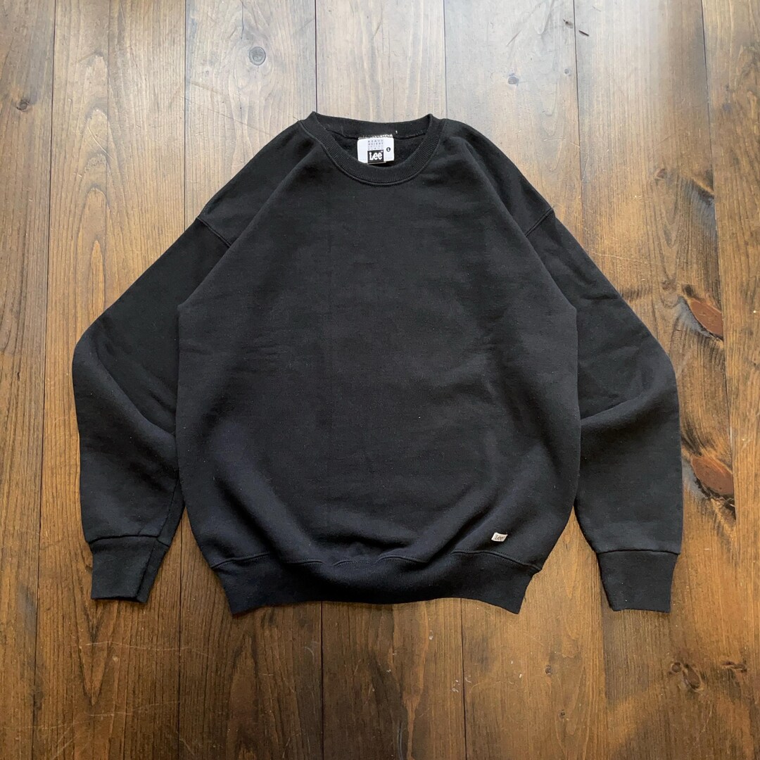 90s-00'S Lee plain blank sweatshirt, men's size XL cotton navy blue type Vintage Second Hand