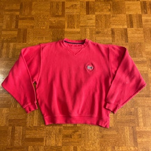 Champion Louisville Cardinals Mens Red Arch Long Sleeve Crew