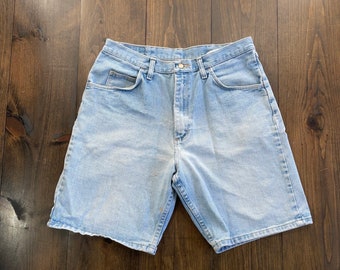 Vintage 1990er Wrangler Denim Jeans Jorts Shorts / Größe 32